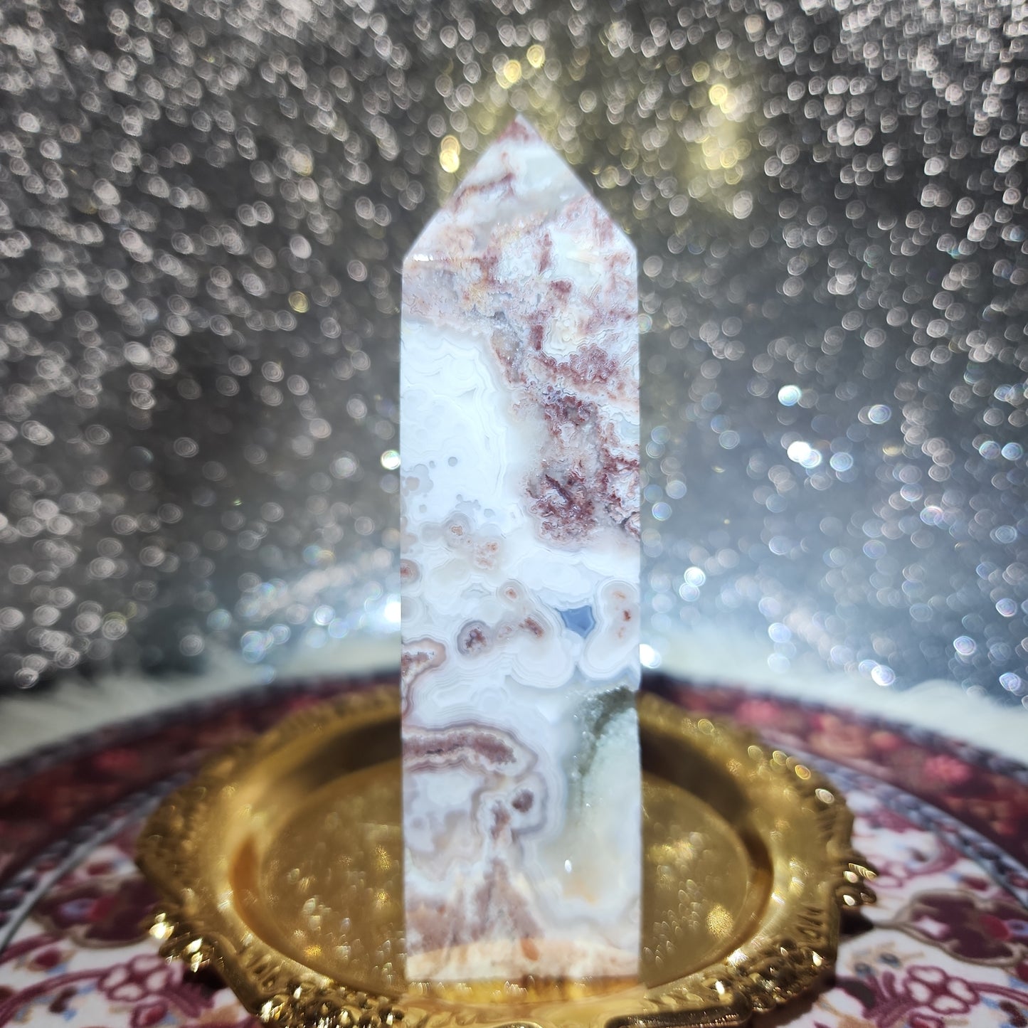 Crazy Lace Agate Tower