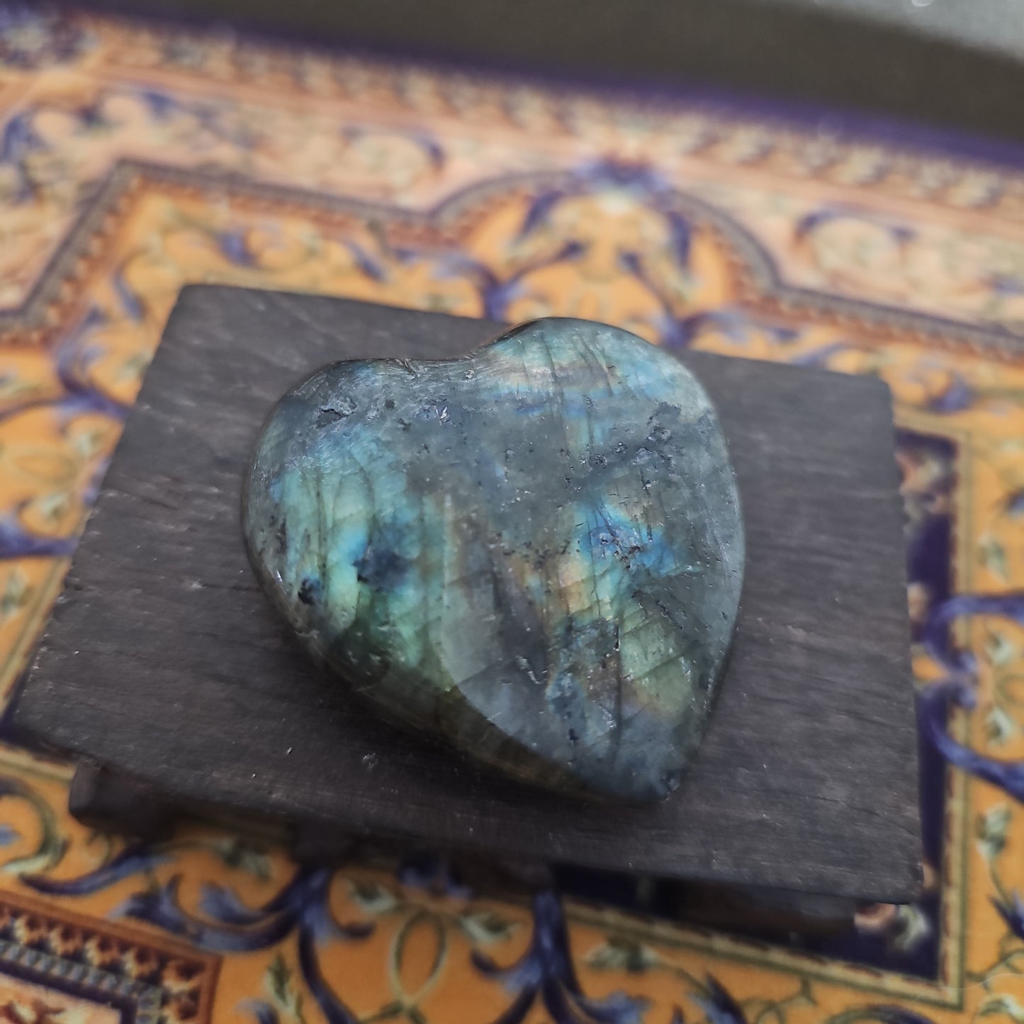 Labradorite Heart