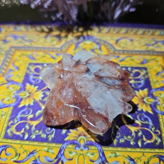 Fire Quartz Seaturtle Carving