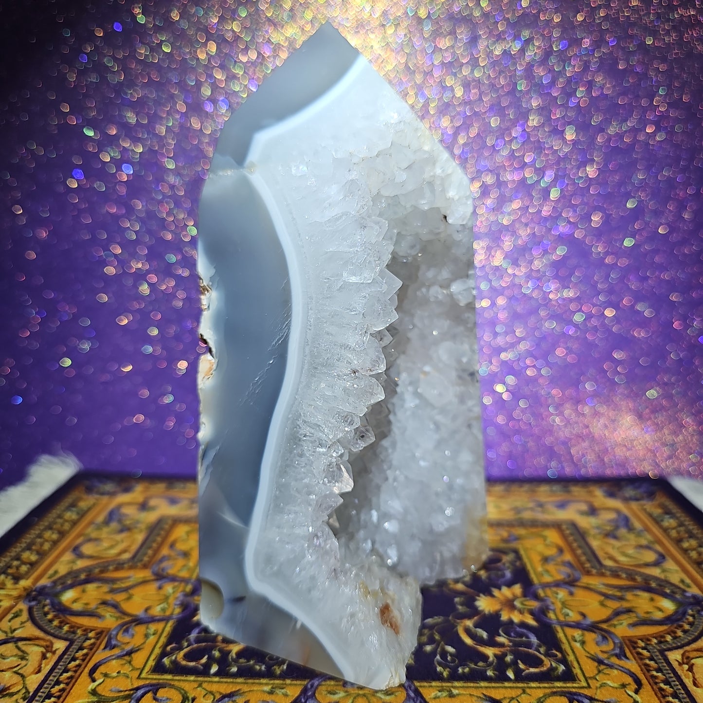 Orca Agate Quartz Tower