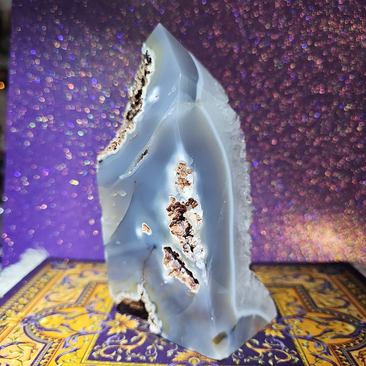 Orca Agate Quartz Tower