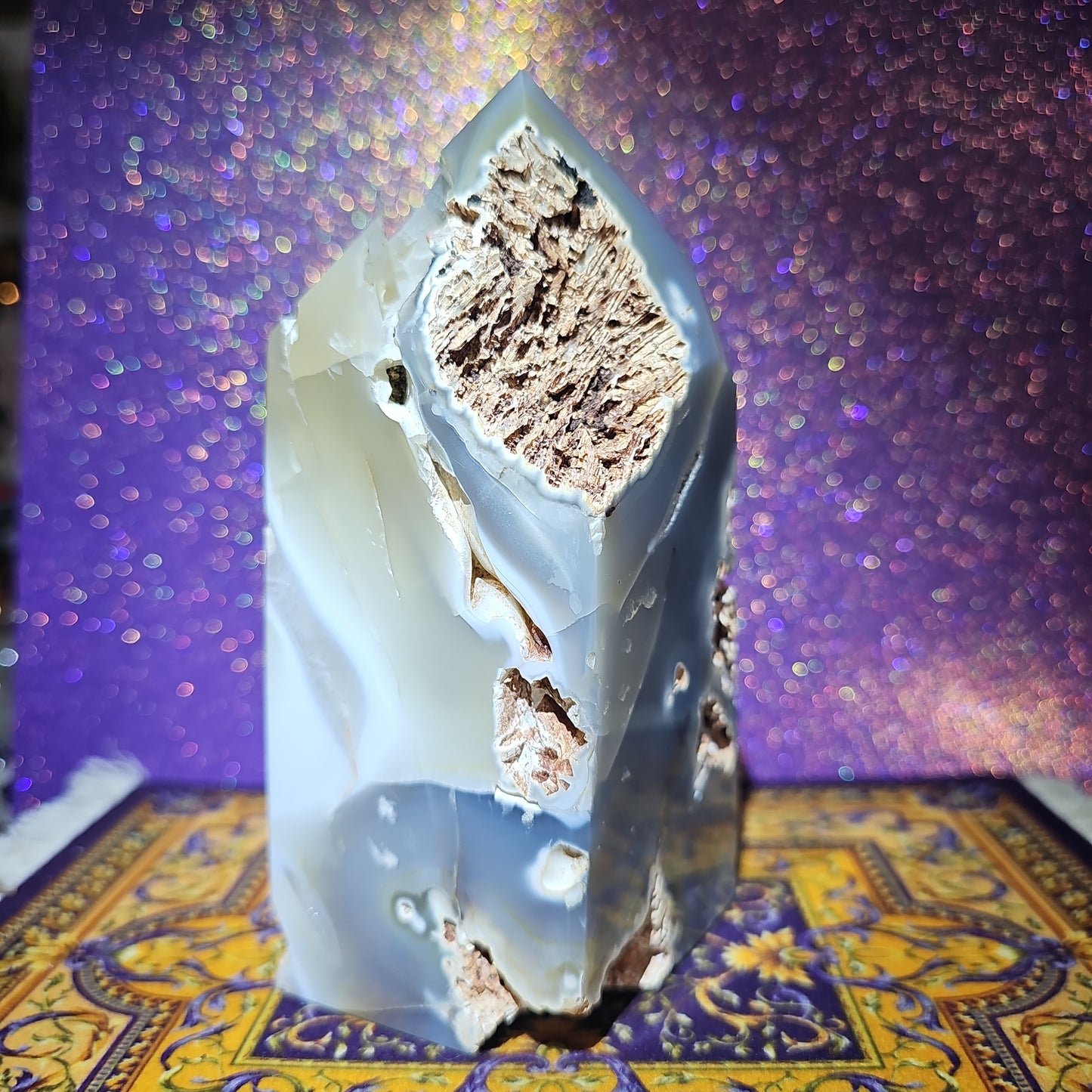 Orca Agate Quartz Tower