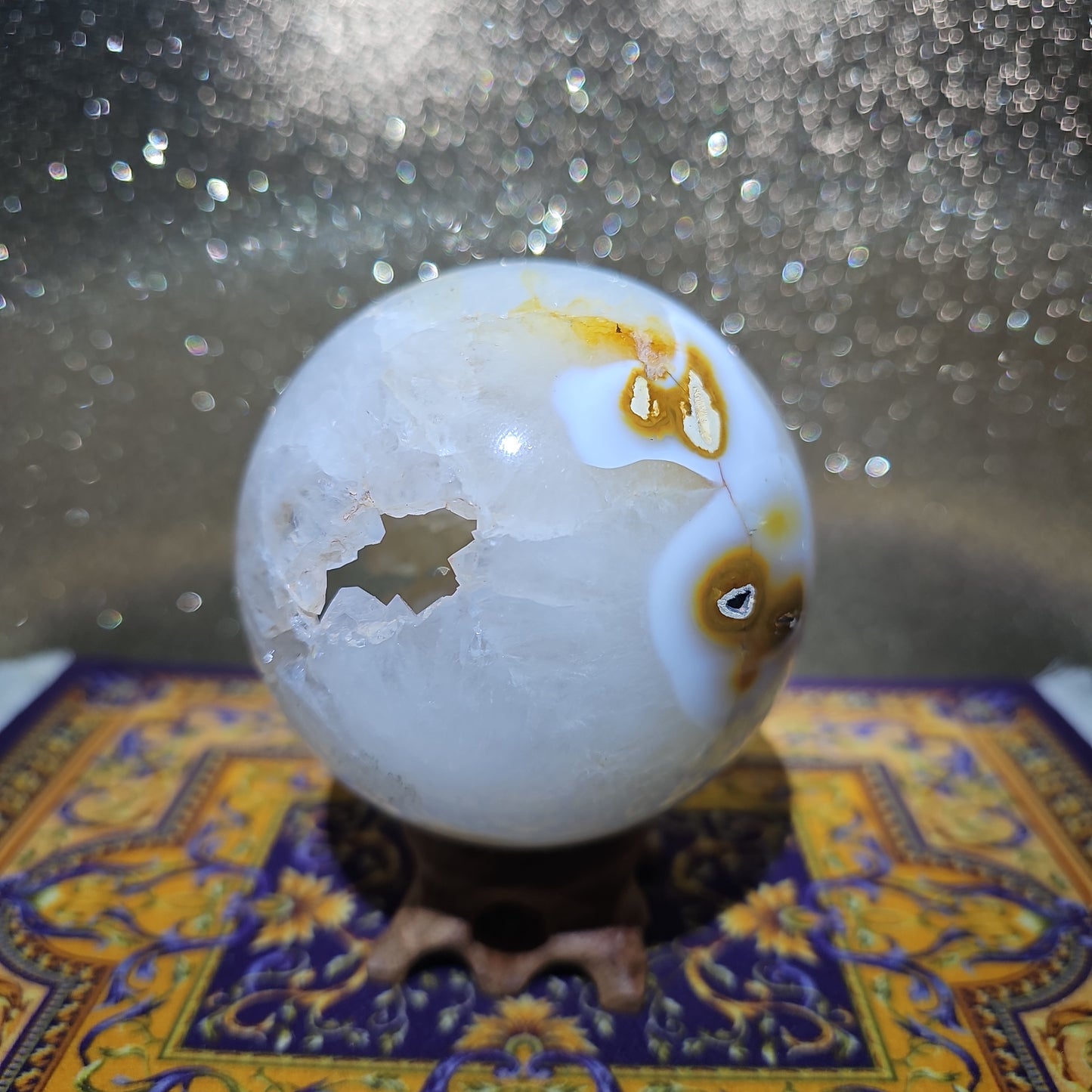Orca Agate Sphere