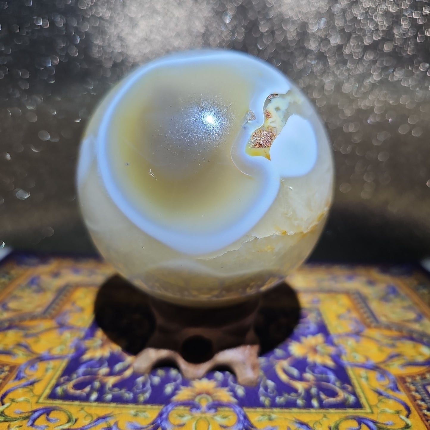 Orca Agate Sphere