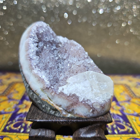 Amethyst Geode w/ Calcite