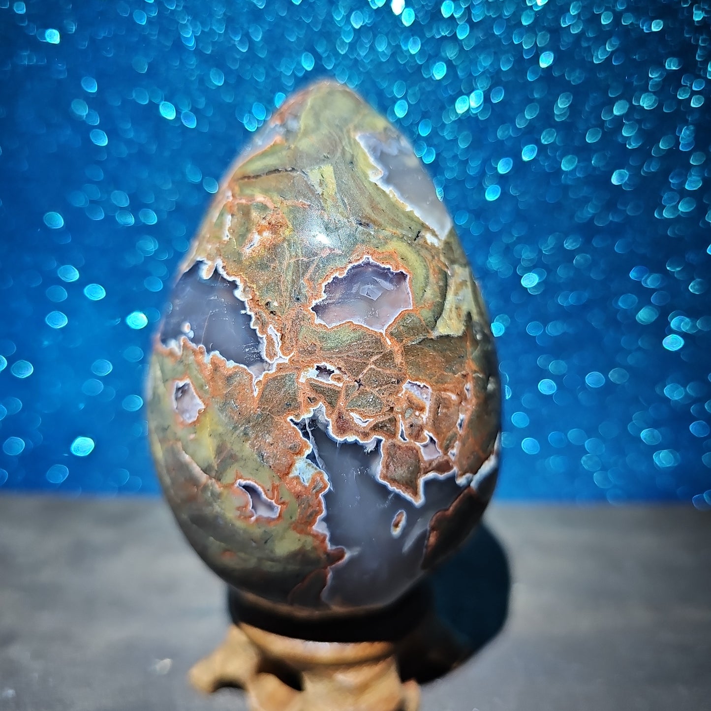 Football Agate Egg