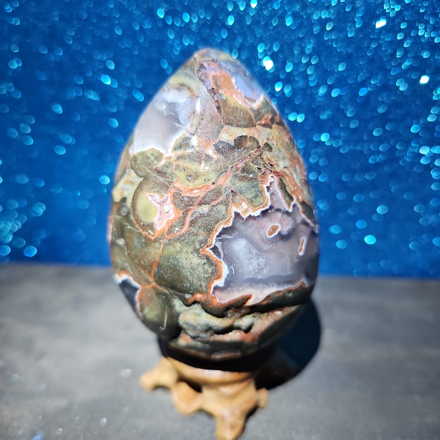 Football Agate Egg