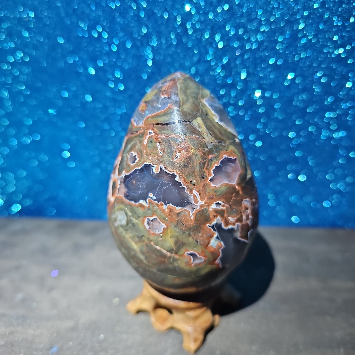 Football Agate Egg