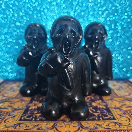 Black Obsidian Ghostface Figure