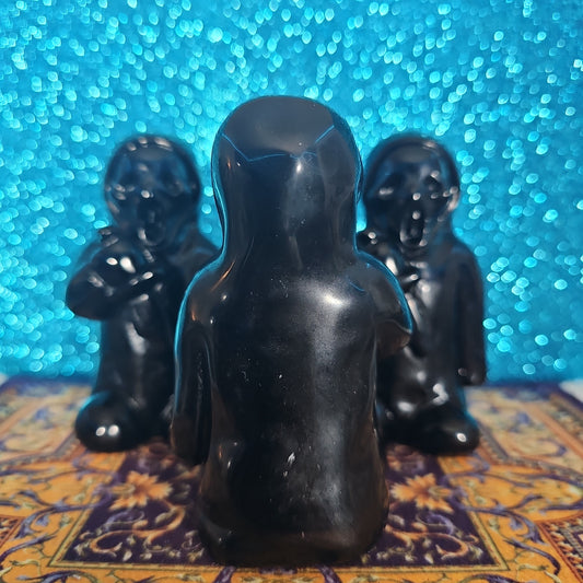 Black Obsidian Ghostface Figure