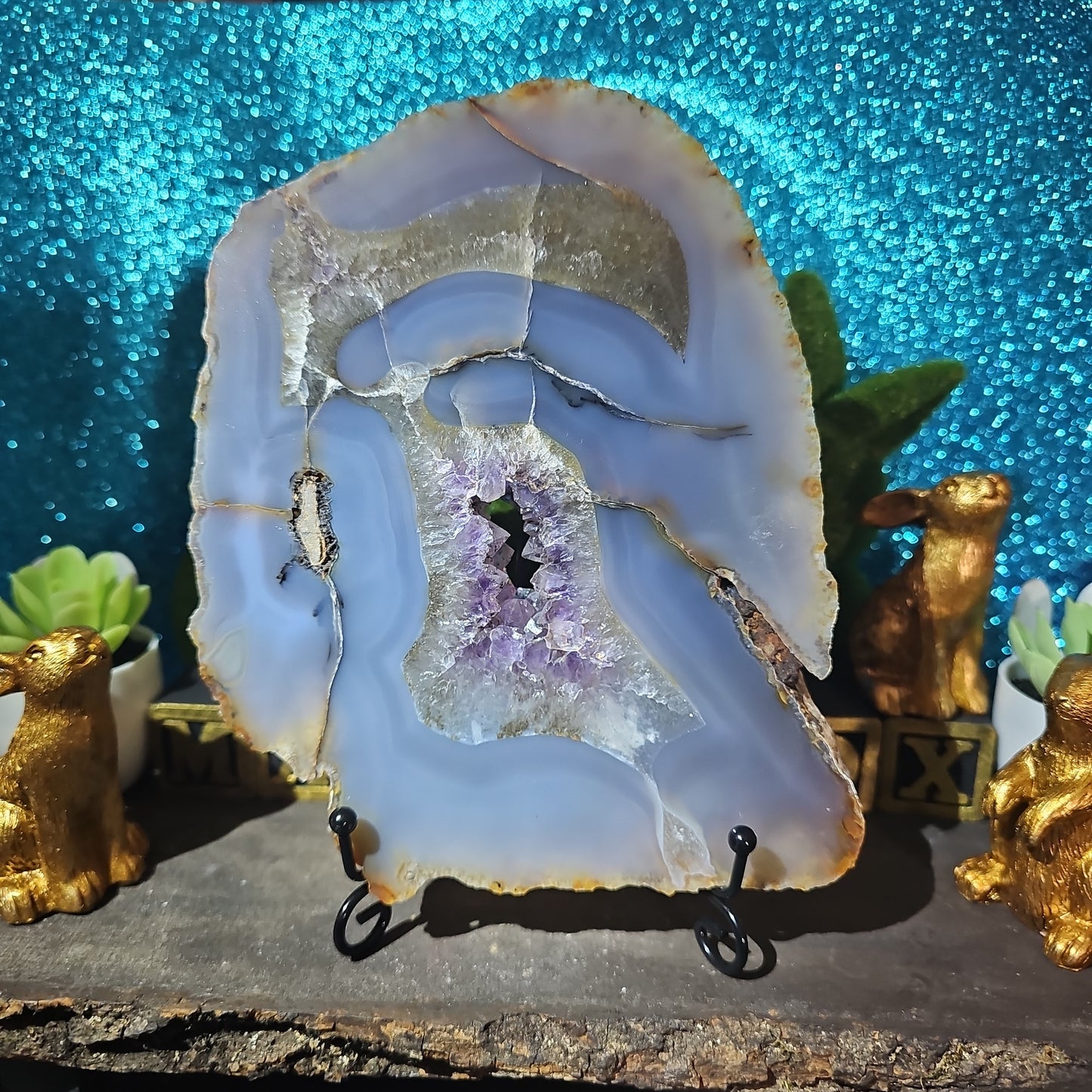 Amethyst Agate Slab