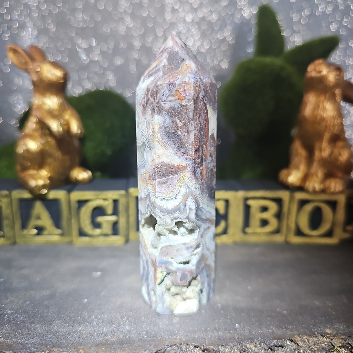 Mexican Lace Agate Tower