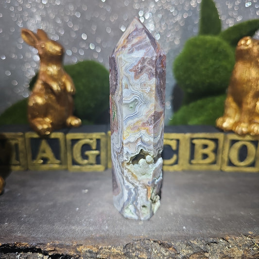 Mexican Lace Agate Tower
