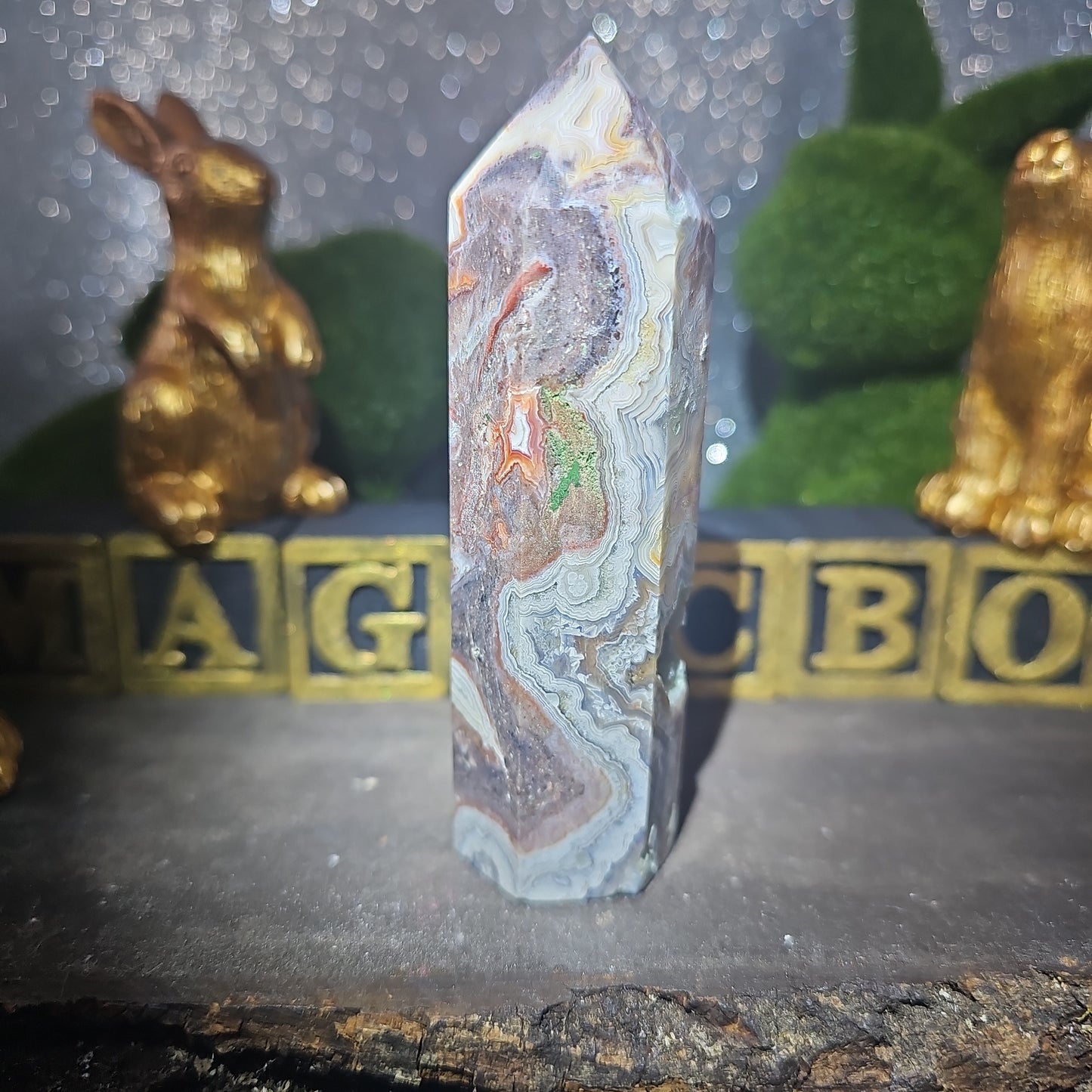 Mexican Lace Agate Tower