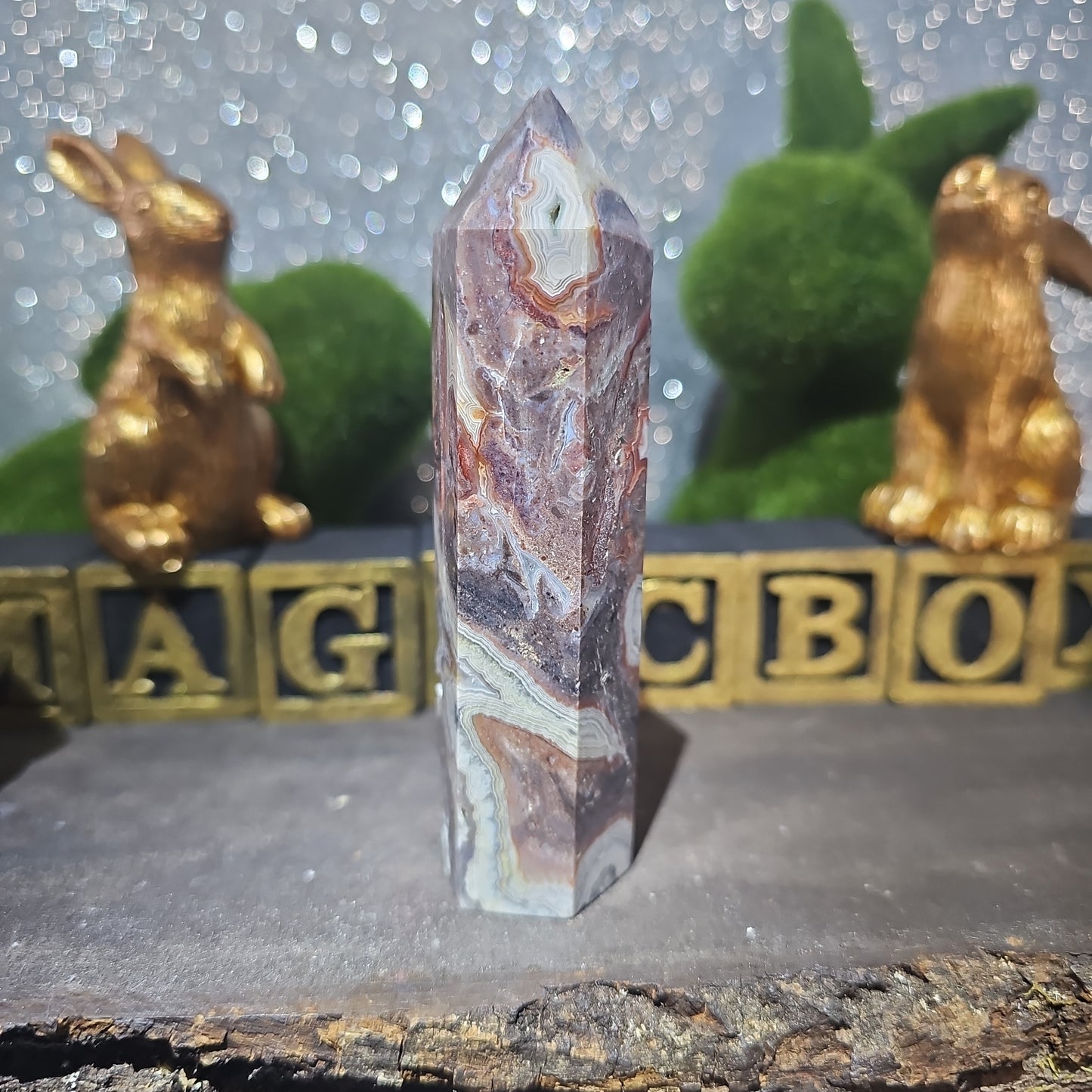 Mexican Lace Agate Tower