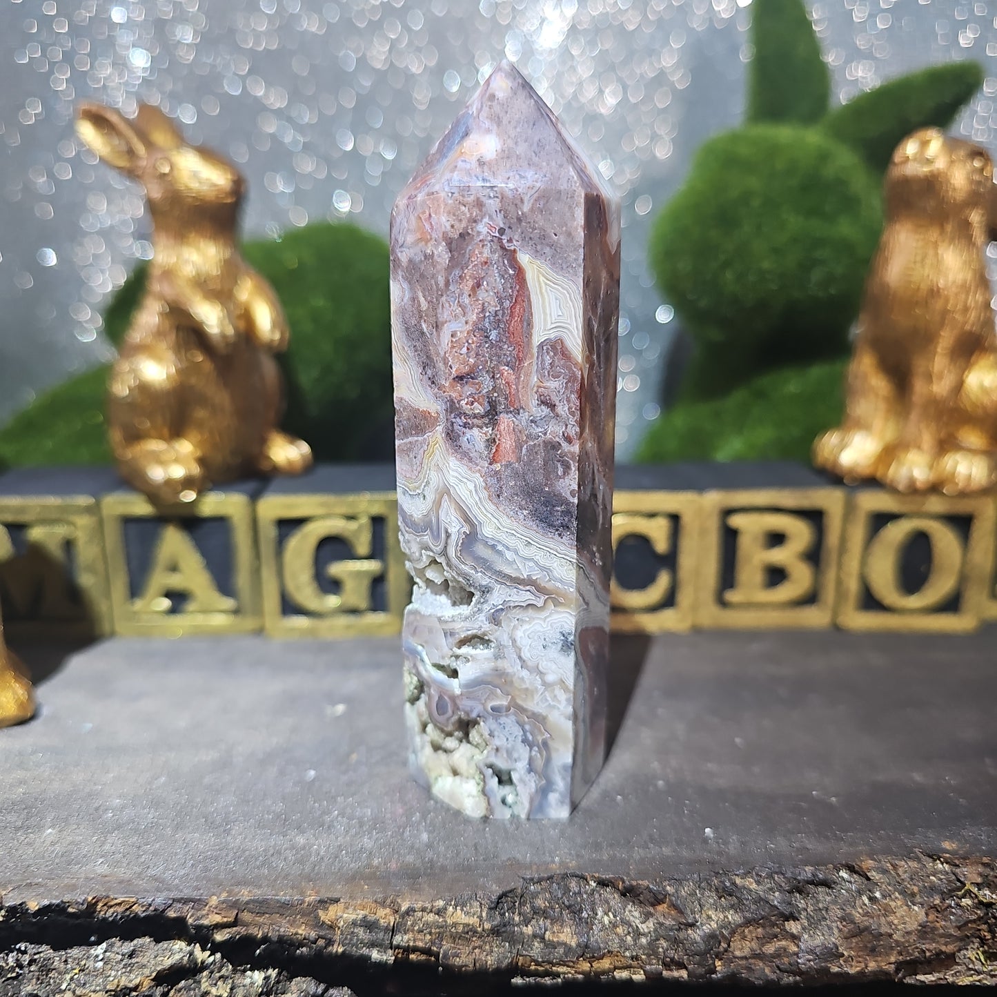 Mexican Lace Agate Tower
