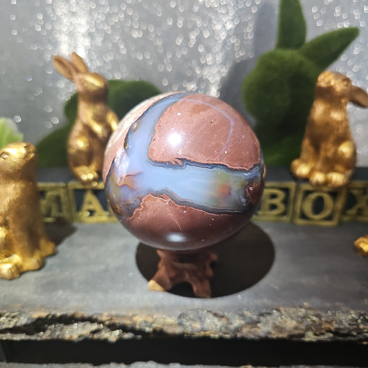 Football Agate Sphere