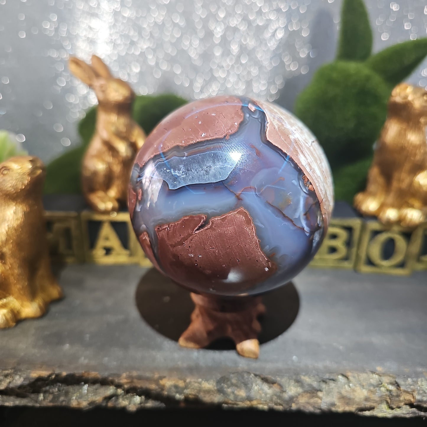 Football Agate Sphere