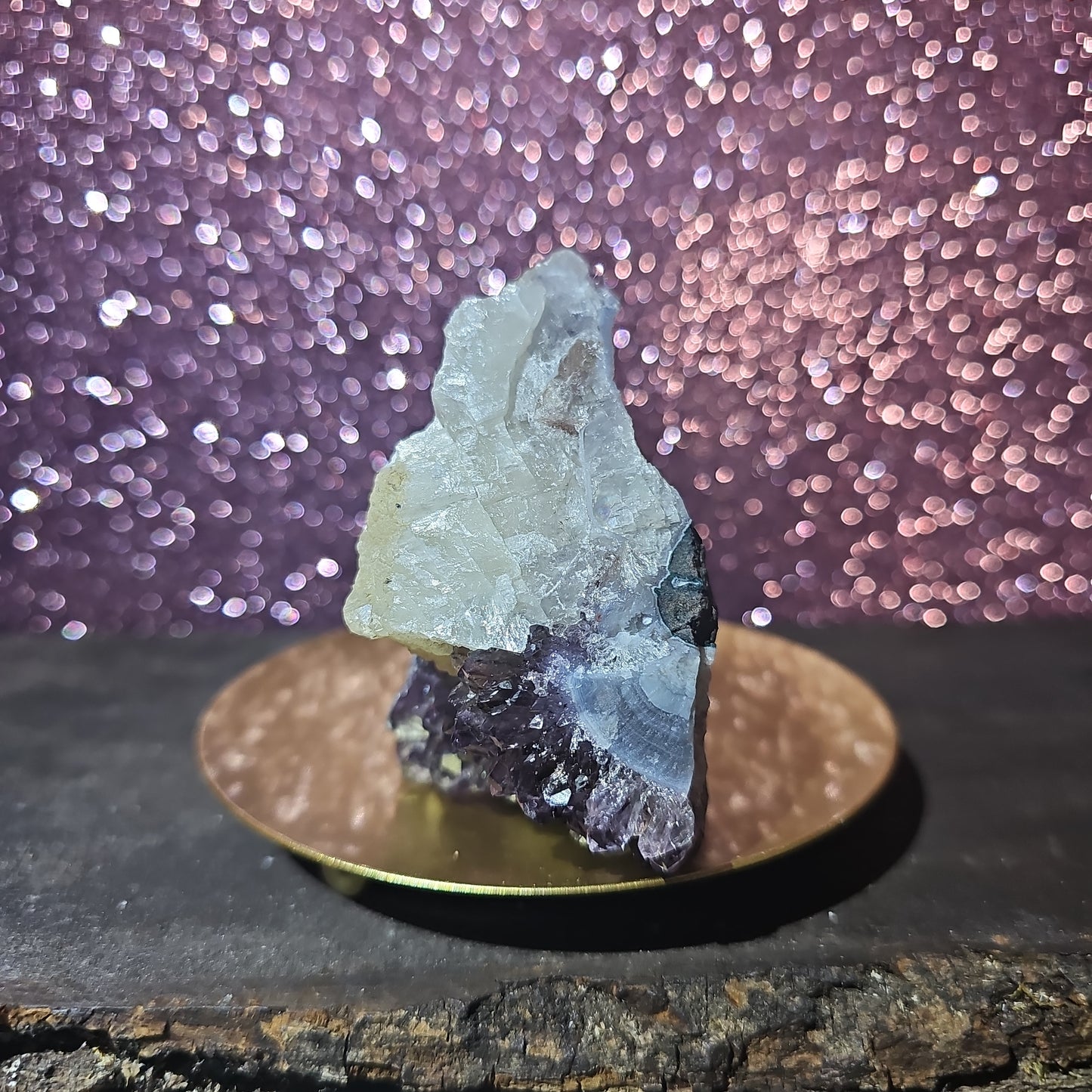 Amethyst Blue Lace Agate Freeform Geode w/ Calcite
