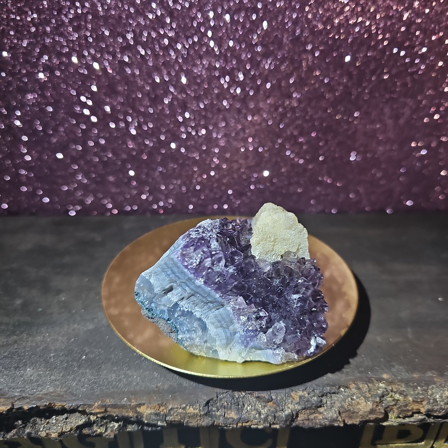 Amethyst Blue Lace Agate Freeform Geode w/ Calcite