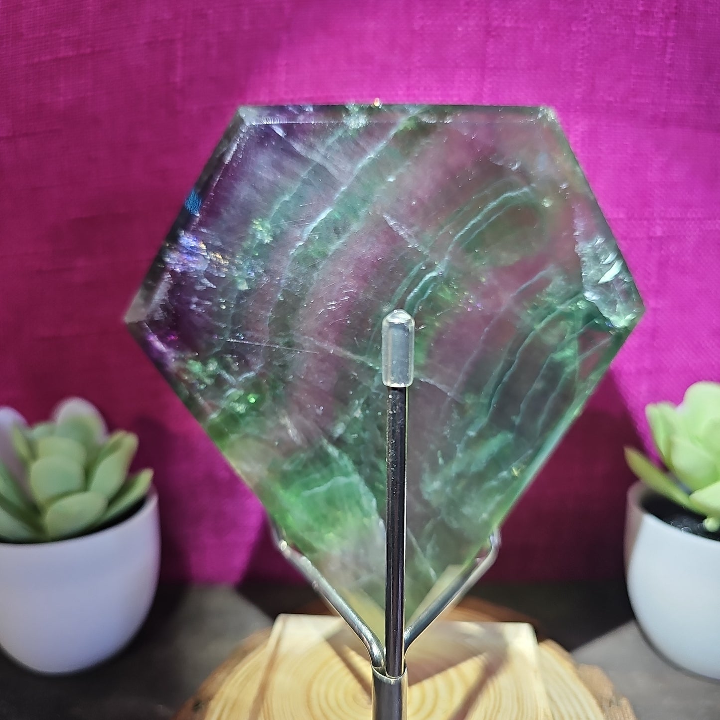 Fluorite Diamond with Stand