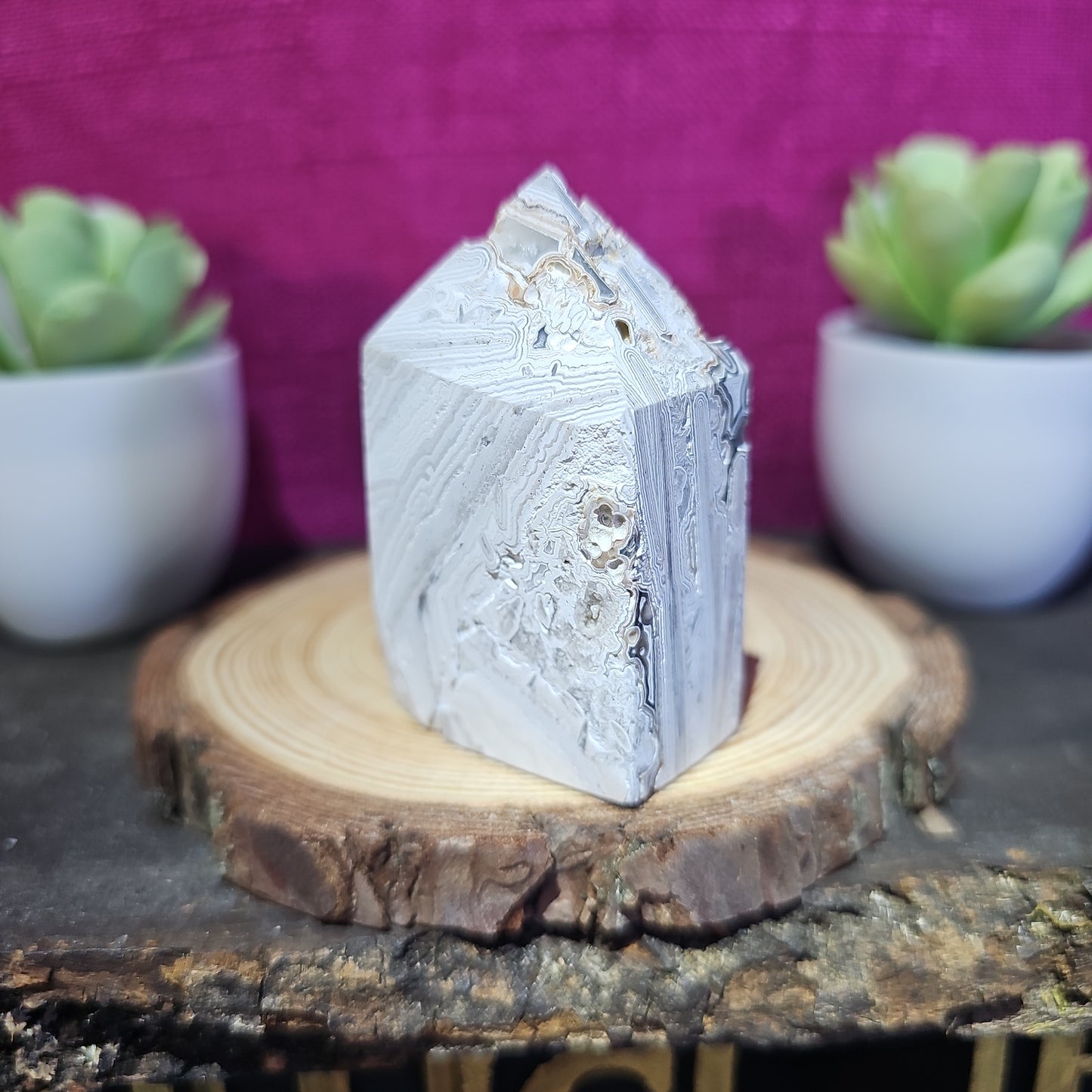 Mexican Lace Agate Tower