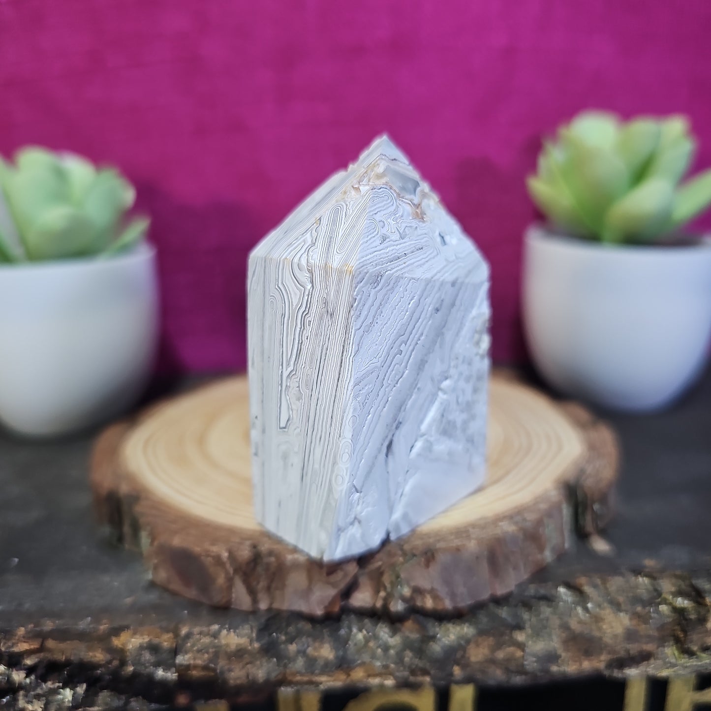 Mexican Lace Agate Tower