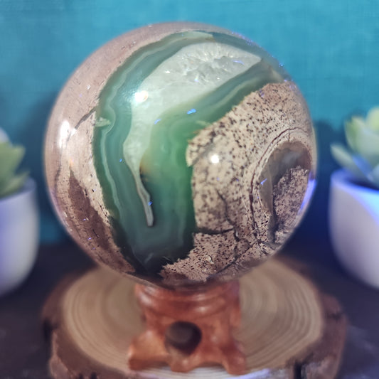 Football Agate Sphere