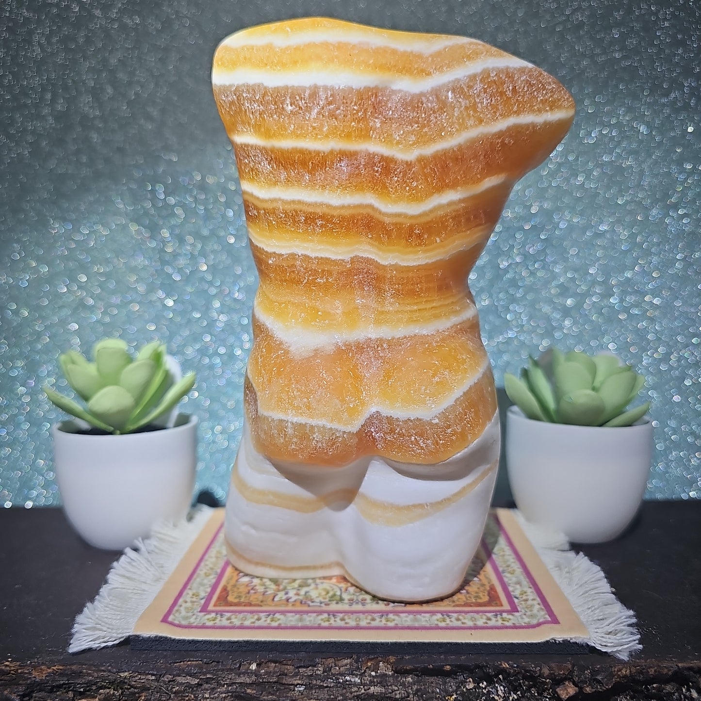 Honey Calcite Man Body