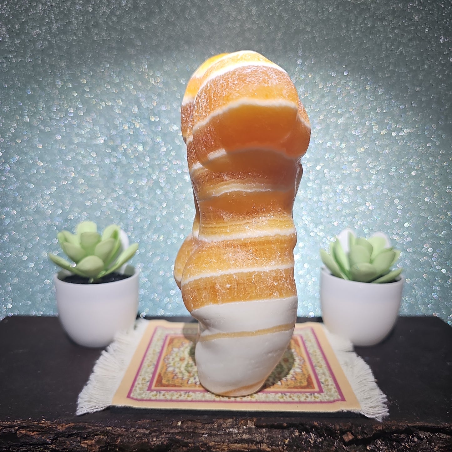 Honey Calcite Man Body