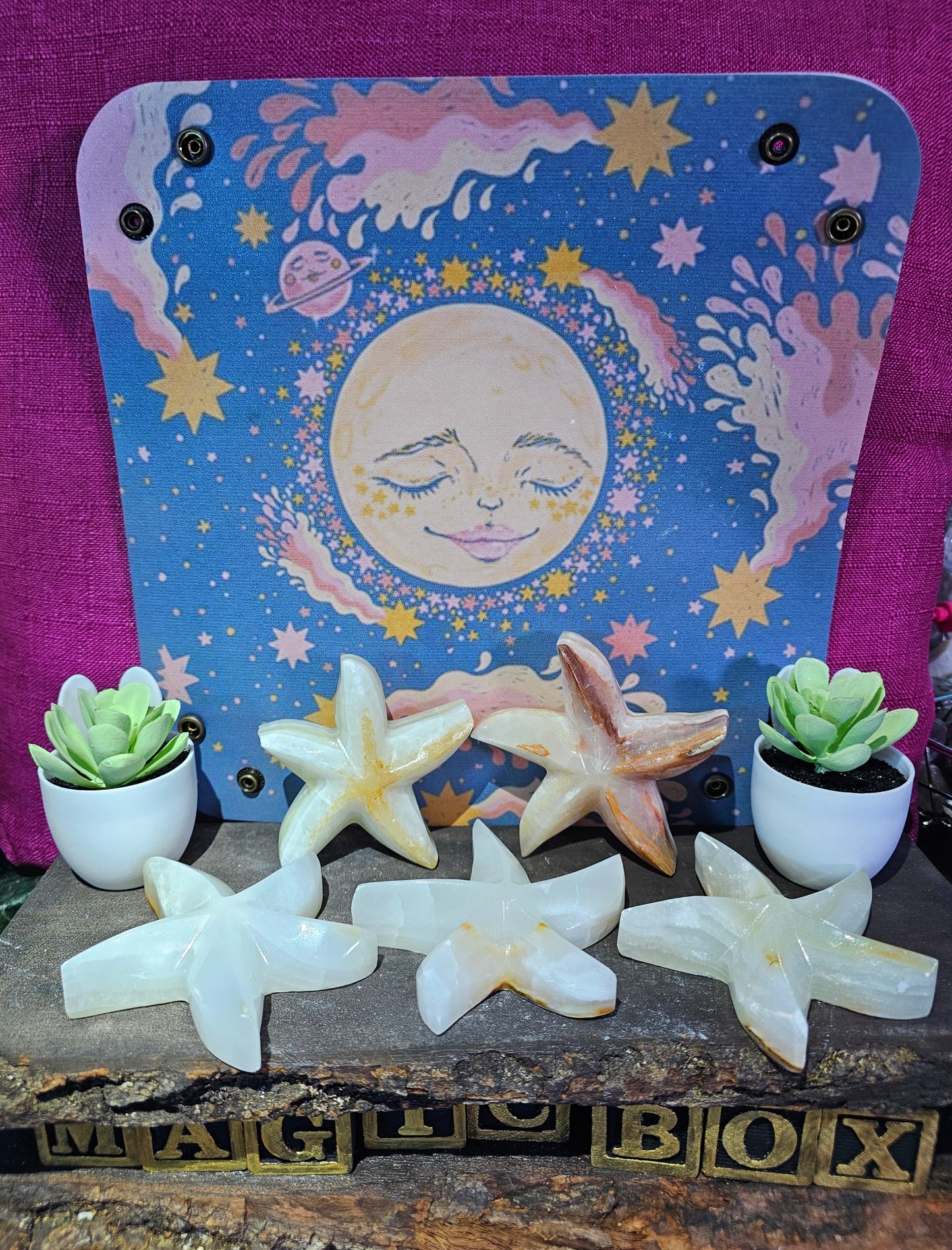 Green Onyx Starfish Set