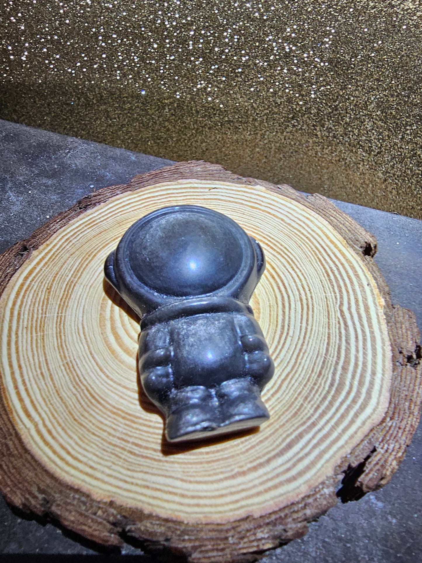Silver Obsidian Astronaut