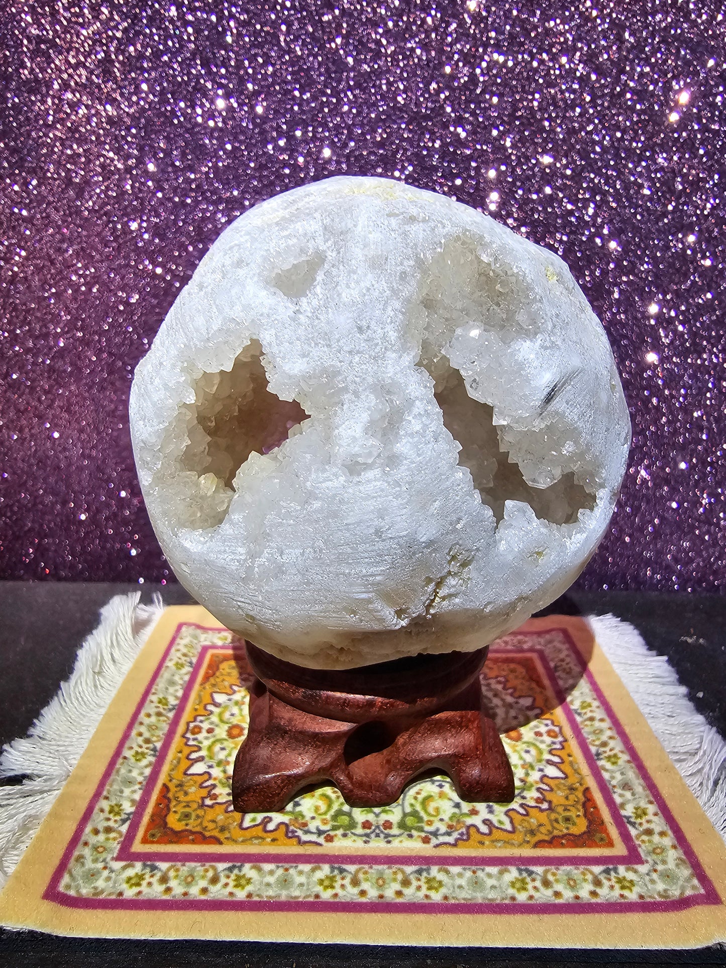 Clear Quartz Druzy Sphere