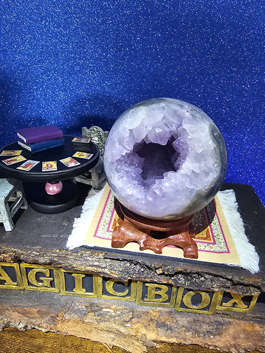 Amethyst Agate Sphere