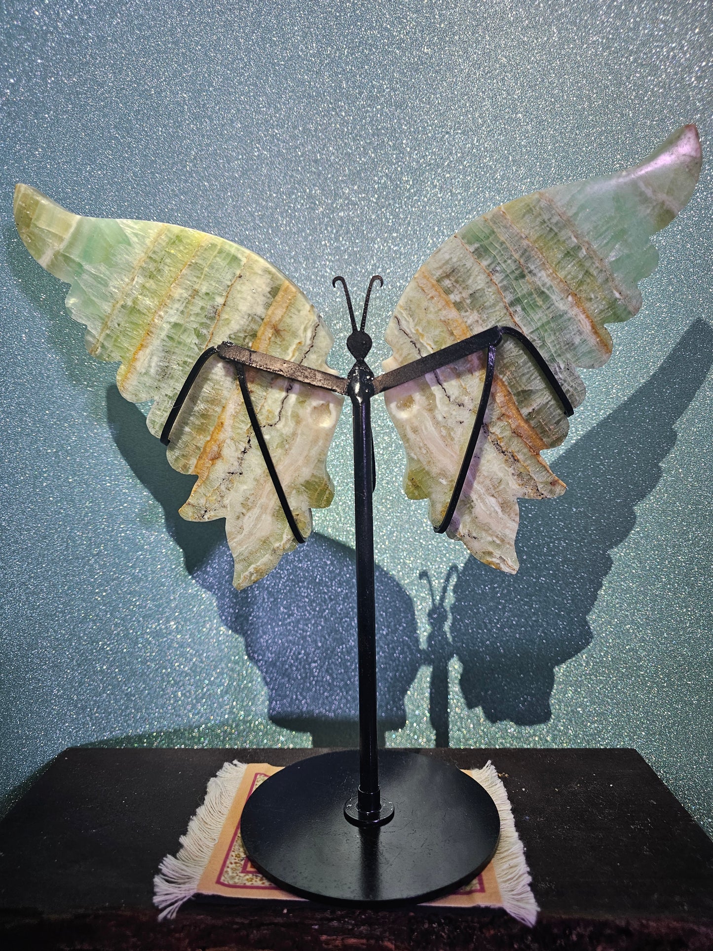 Green Onyx Butterfly Wings