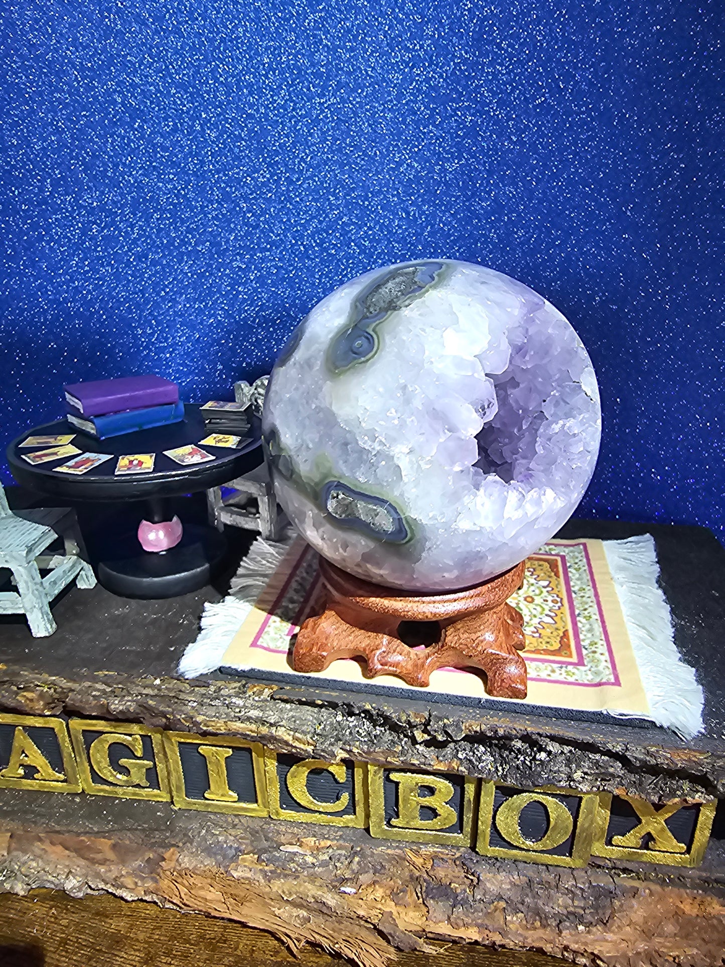 Amethyst Agate Sphere