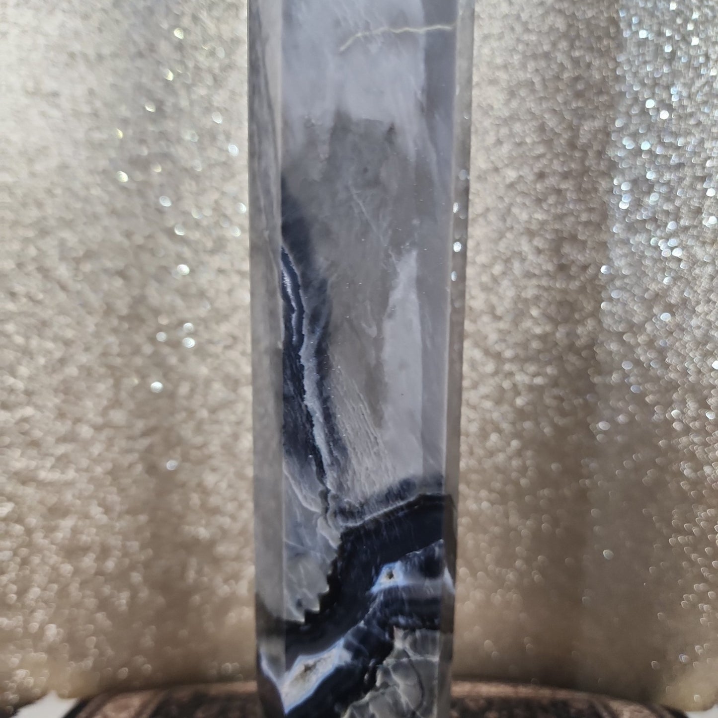 13inch tall Volcanic Agate Tower - MagicBox Crystals