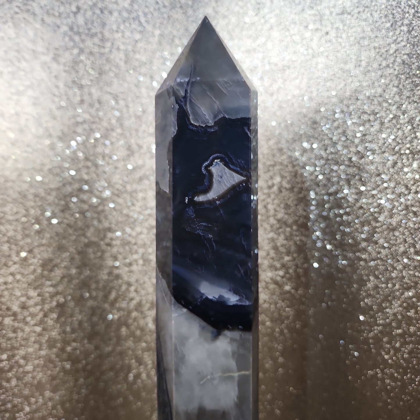 13inch tall Volcanic Agate Tower - MagicBox Crystals