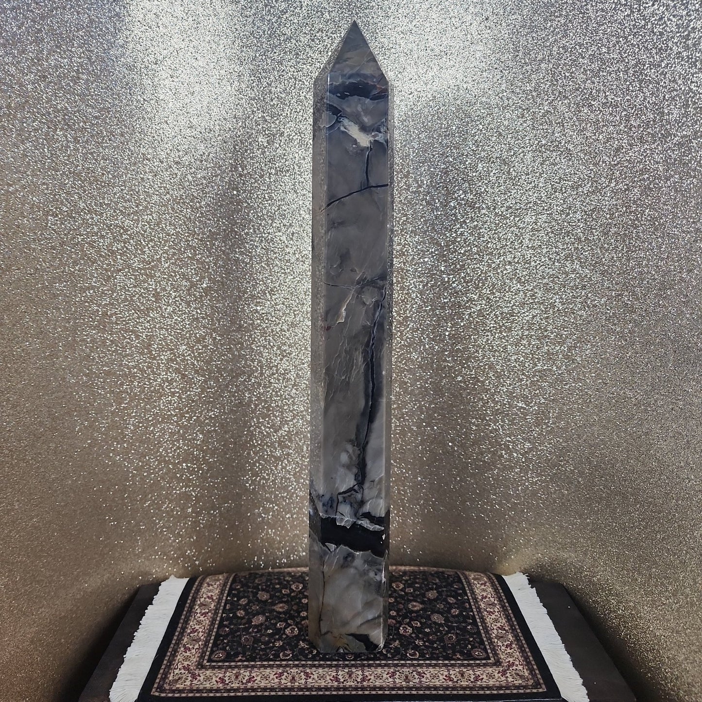 13inch tall Volcanic Agate Tower - MagicBox Crystals