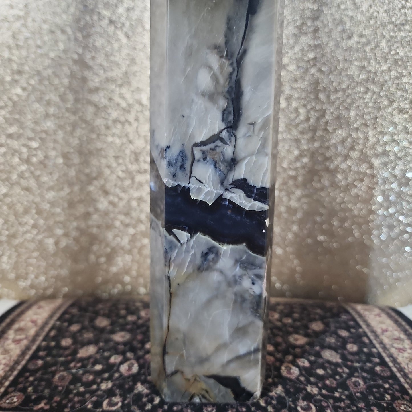 13inch tall Volcanic Agate Tower - MagicBox Crystals