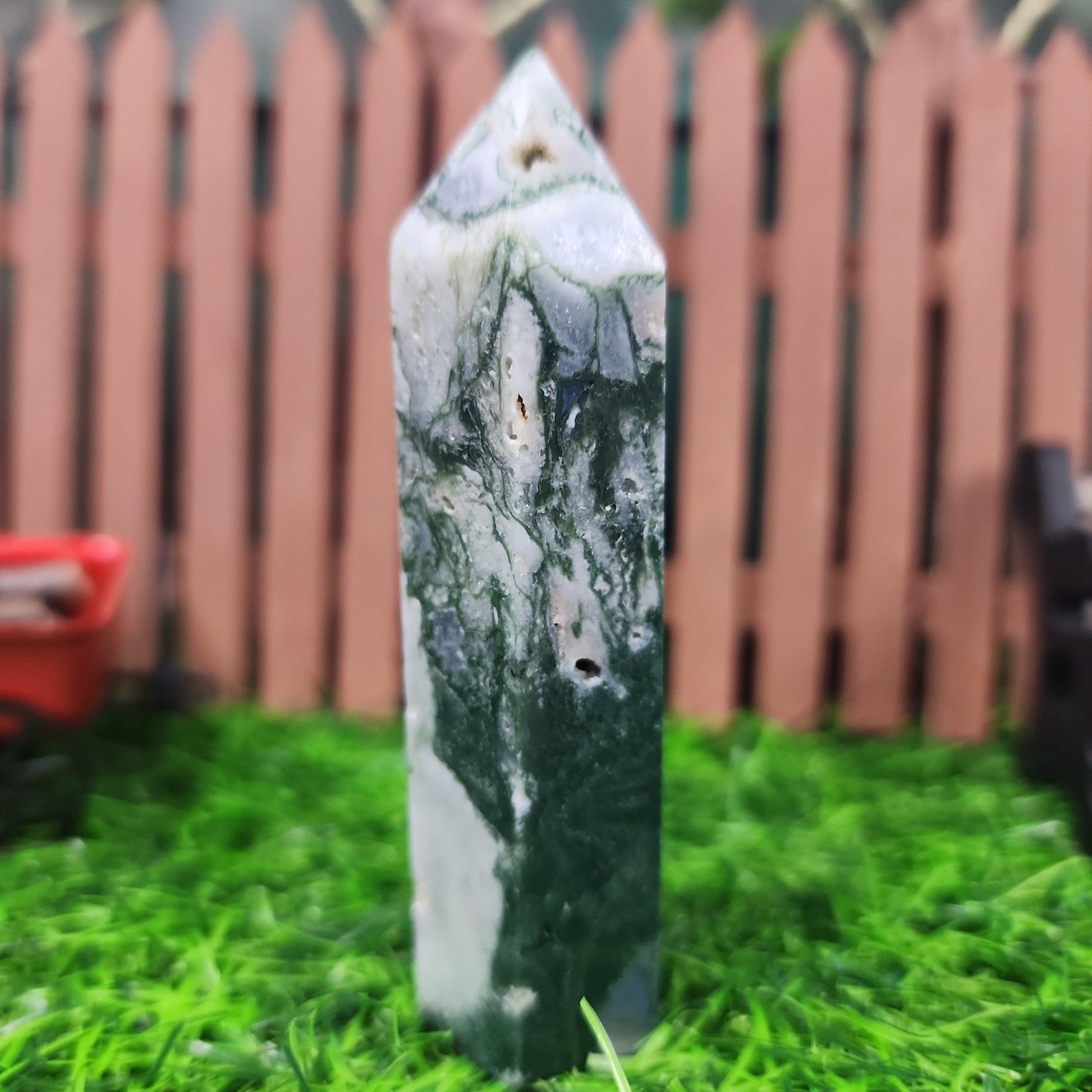 Tree Agate Tower - MagicBox Crystals