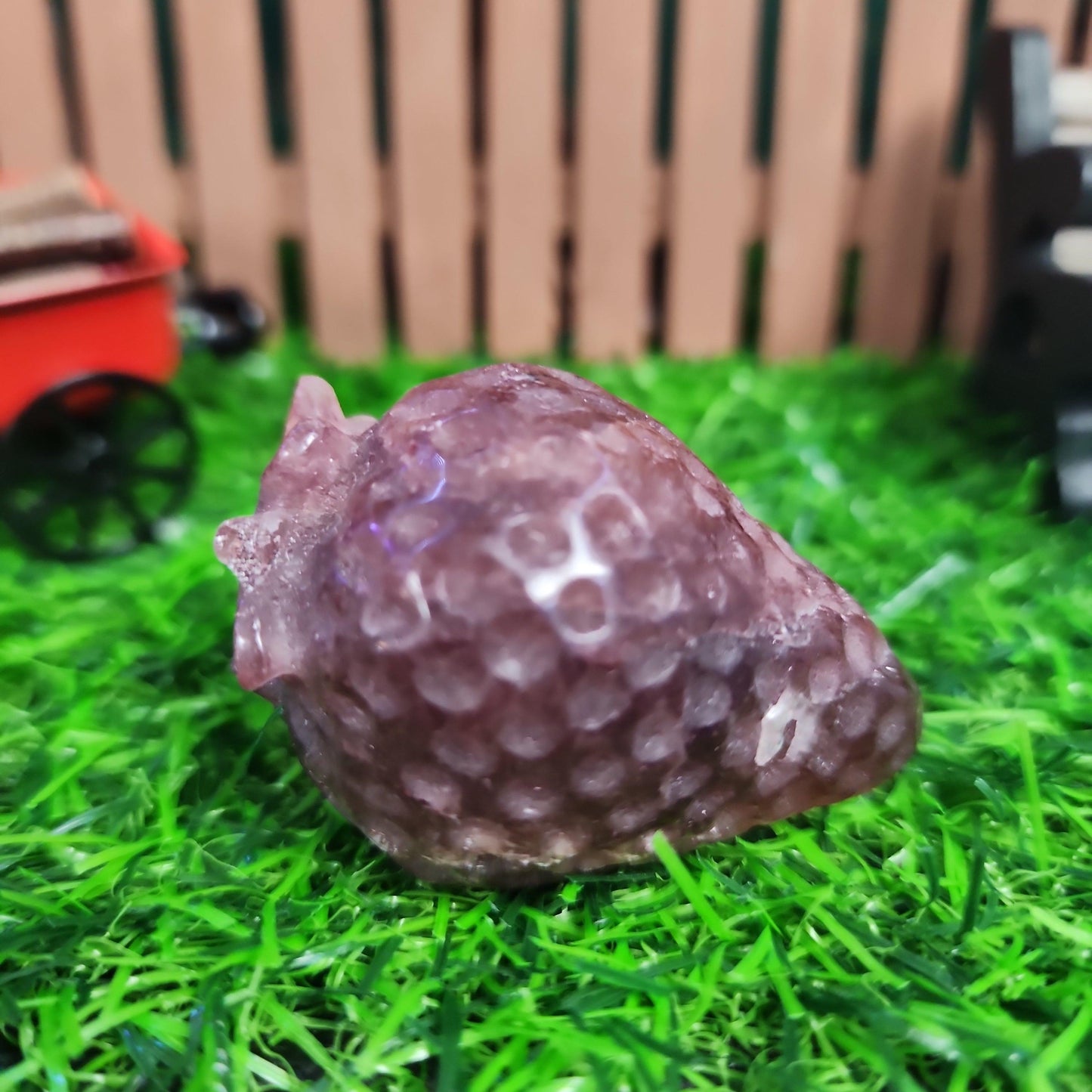 Strawberry Quartz Strawberry Carving - MagicBox Crystals
