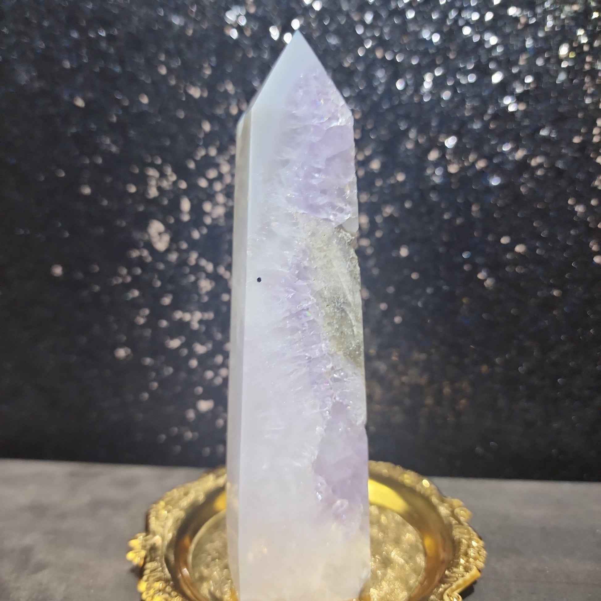 Amethyst Agate Tower - MagicBox Crystals