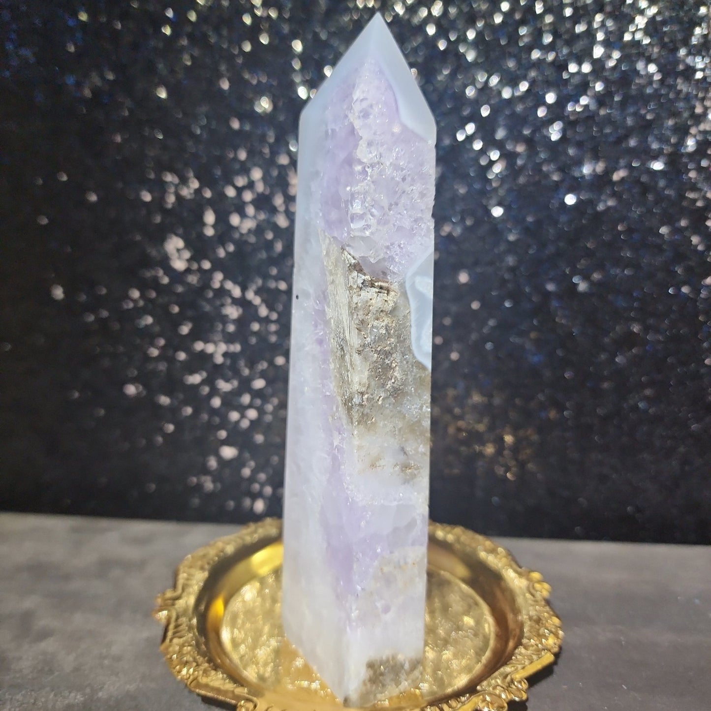 Amethyst Agate Tower - MagicBox Crystals