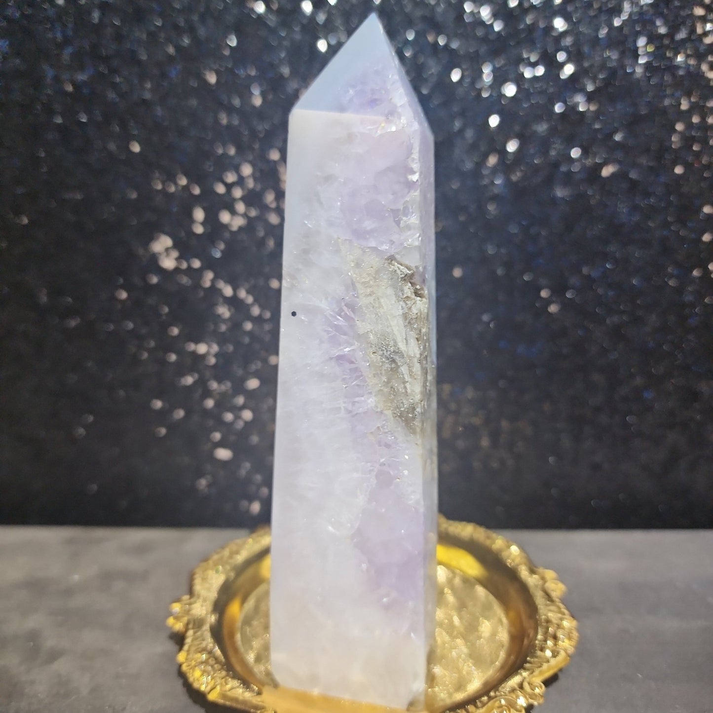 Amethyst Agate Tower - MagicBox Crystals