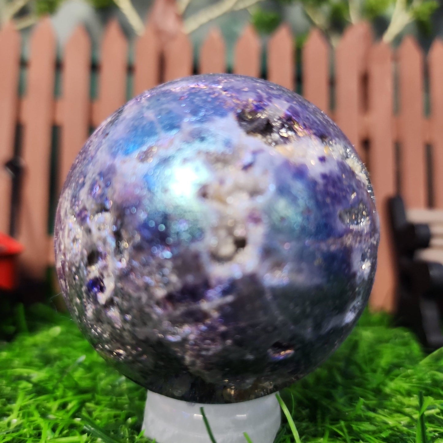 Aura Quartz Sphere - MagicBox Crystals