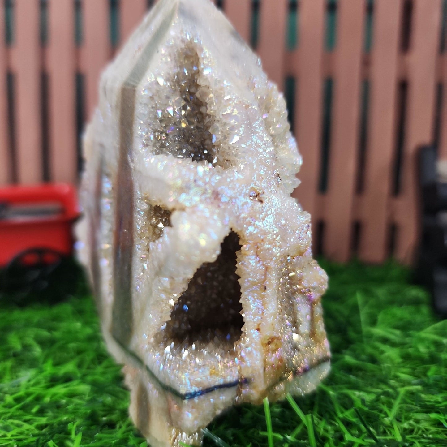 Aura Sphalerite Tower - MagicBox Crystals