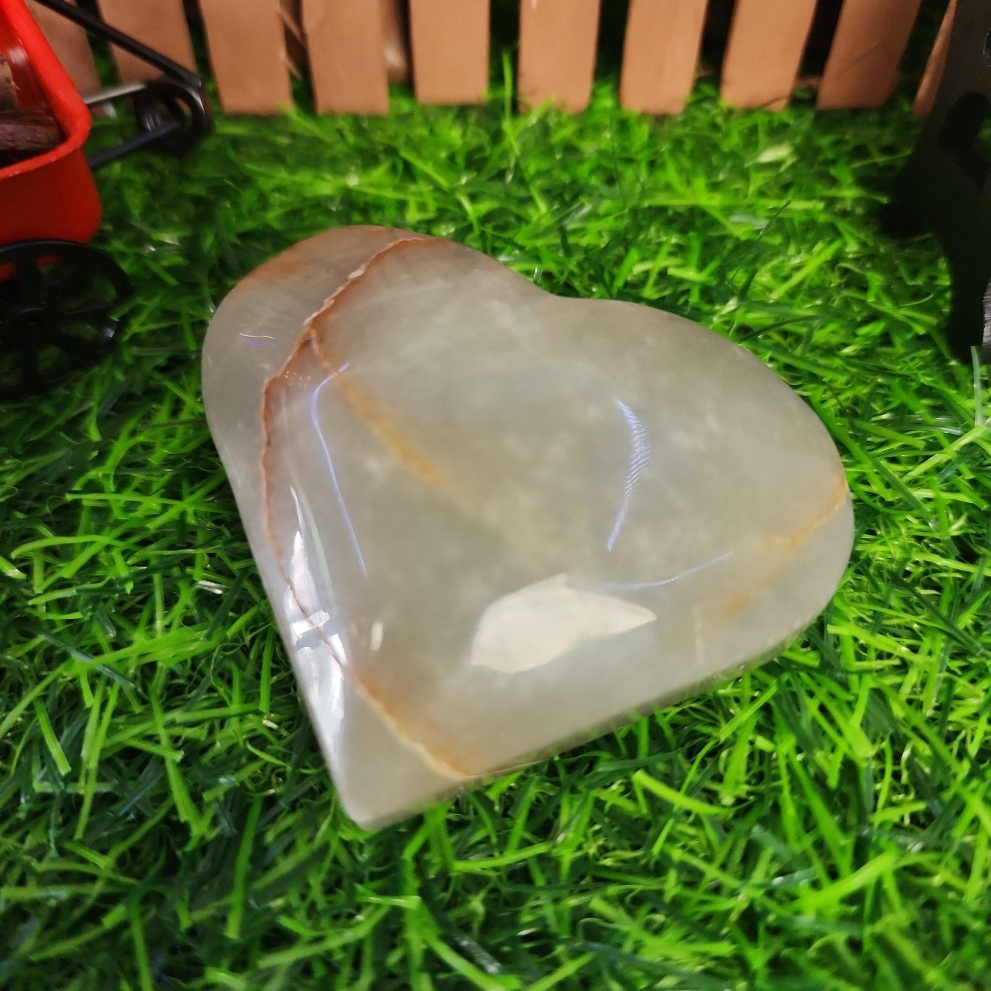 Aventurine Agate Heart - MagicBox Crystals