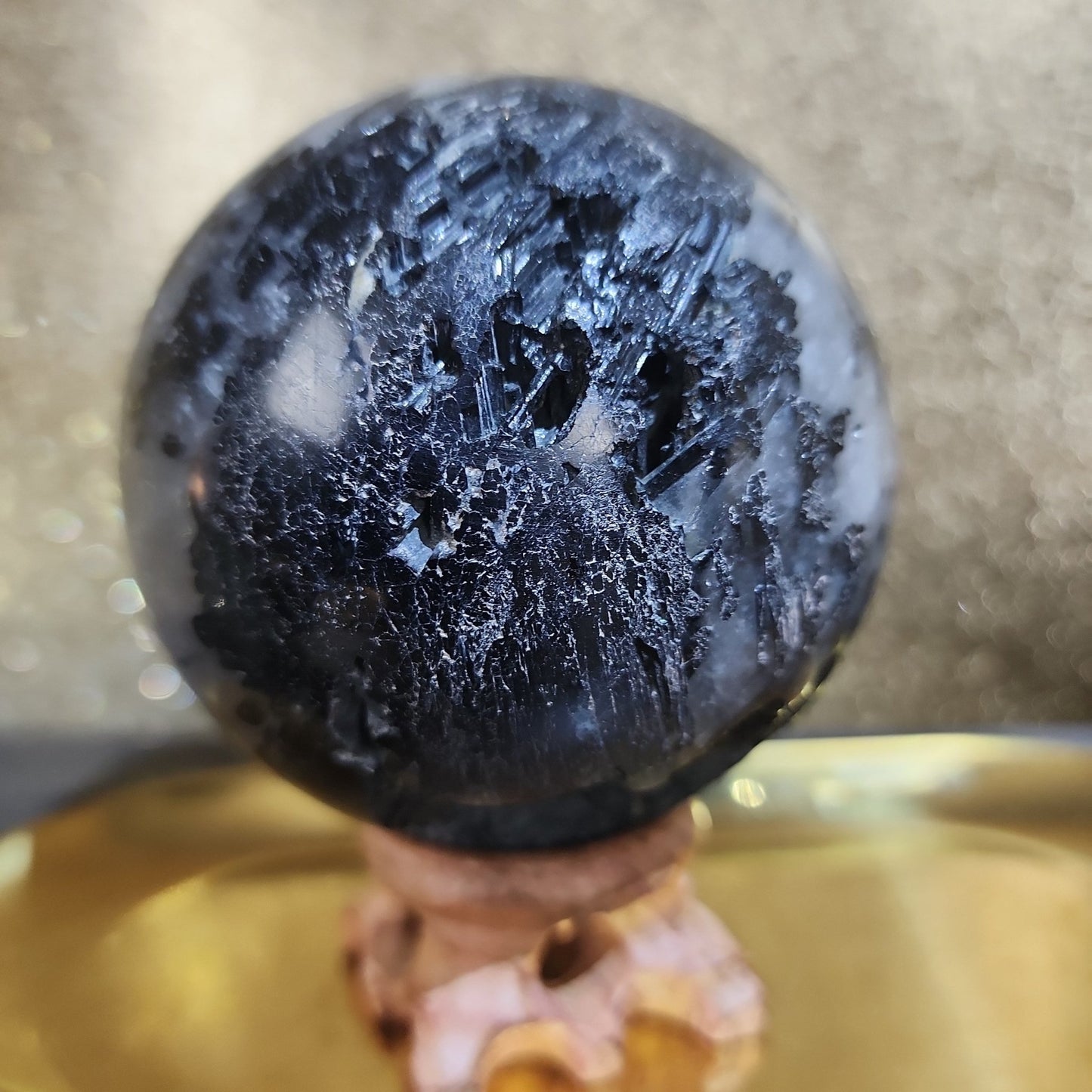Black Tourmaline Sphere - MagicBox Crystals