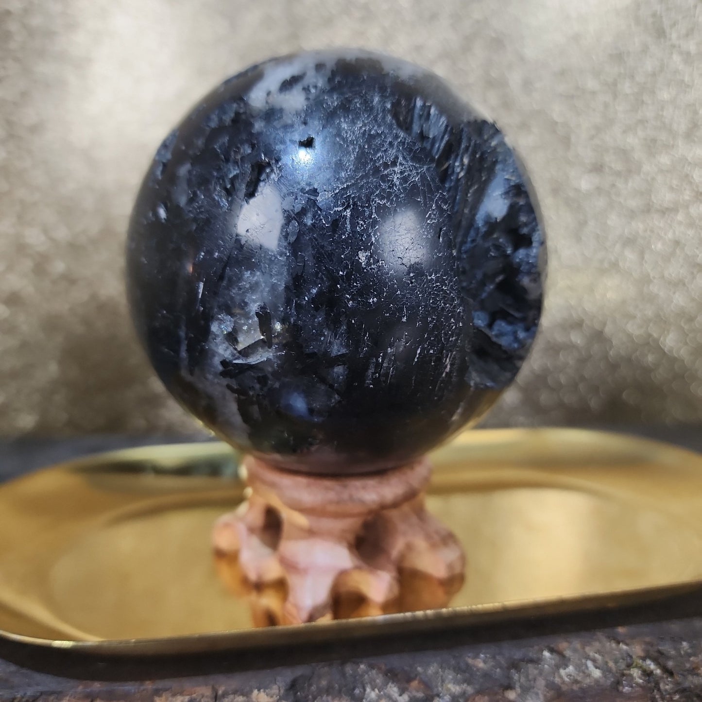 Black Tourmaline Sphere - MagicBox Crystals